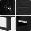 Highboard 2 pcs Sort eg 69,5 x 34 x 180 cm Konstrueret træ