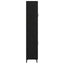 Highboard med skuffe Sort eg 69,5 x 34 x 180 cm Konstrueret træ