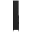 Highboard med skuffe Sort eg 69,5 x 34 x 180 cm Konstrueret træ