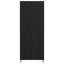 Highboard 2 pcs Sort eg Ingeniørtræ og glas