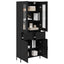 Highboard Sort eg 69,5 x 34 x 180 cm Konstrueret træ