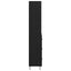 Highboard med skuffe 2 pcs Sort eg Konstrueret træ