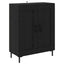 Highboard 2 pcs Sort eg Konstrueret træ