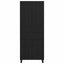 Highboard med skuffe Sort eg 69,5 x 34 x 180 cm Konstrueret træ