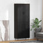 Highboard 2 pcs Sort eg Konstrueret træ og glas