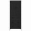 Highboard med skuffe 2 pcs Sort eg Konstrueret træ