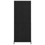 Highboard 2 pcs Sort eg Konstrueret træ