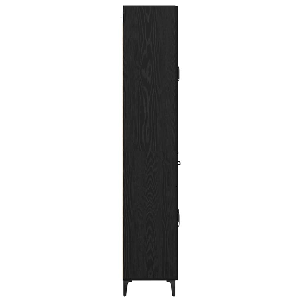 Highboard Sort eg 69,5 x 34 x 180 cm Konstrueret træ
