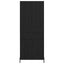 Highboard med skuffe 2 pcs Sort eg Konstrueret træ
