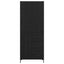 Highboard med skuffe Sort eg 69,5 x 34 x 180 cm Konstrueret træ
