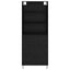Highboard med skuffe 2 pcs Sort eg Konstrueret træ