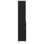 Highboard med skuffe 2 pcs Sort eg Konstrueret træ