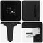 Highboard Sort eg 69,5 x 34 x 180 cm Konstrueret træ