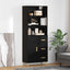 Highboard Sort eg 69,5 x 32,5 x 180 cm Konstrueret træ