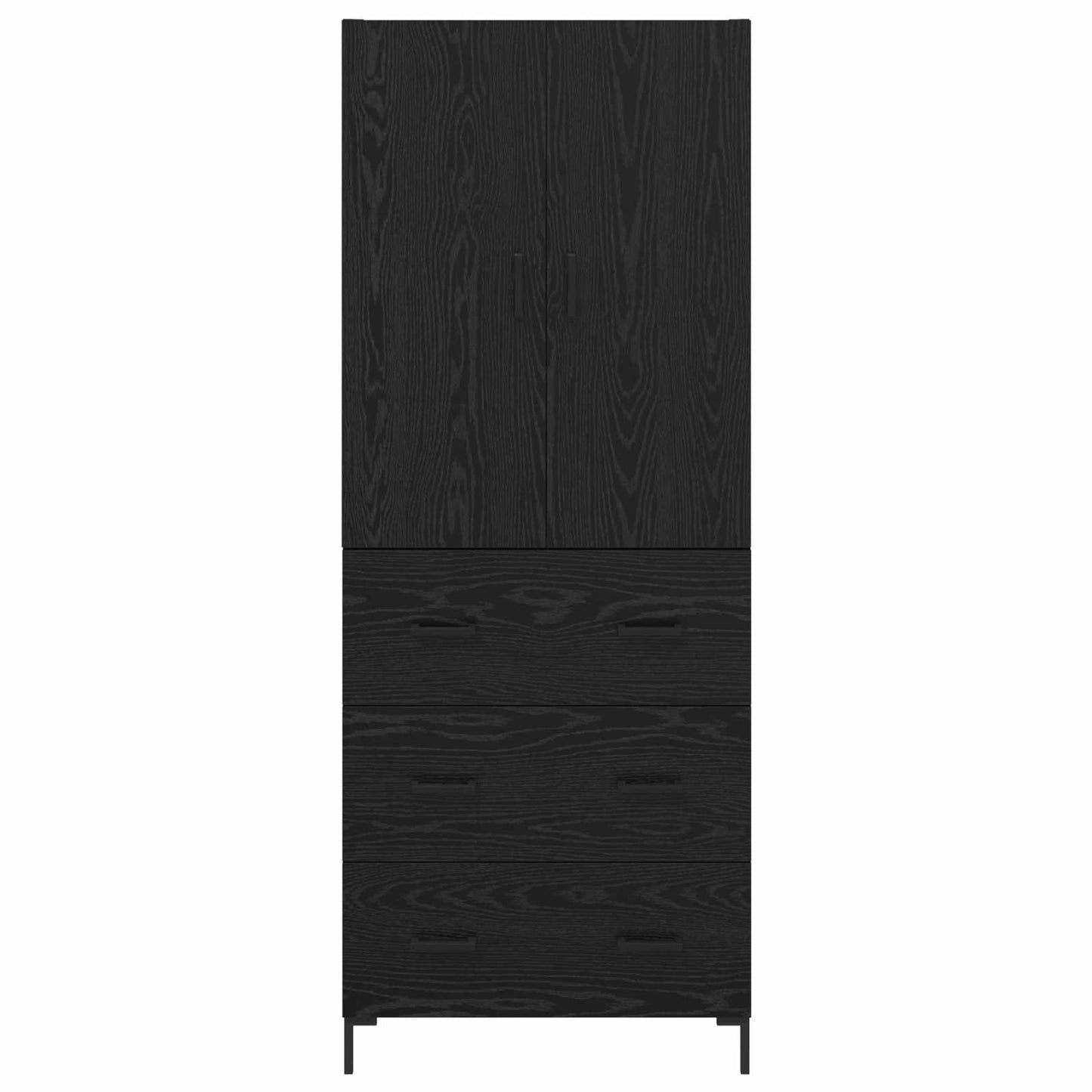 Highboard Sort eg 69,5 x 34 x 180 cm Konstrueret træ