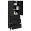 Highboard Sort eg 69,5 x 34 x 180 cm Konstrueret træ