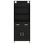 Highboard Sort eg 69,5 x 32,5 x 180 cm Konstrueret træ
