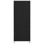 Highboard med skuffe Sort eg 69,5 x 34 x 180 cm Konstrueret træ