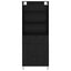 Highboard med skuffe 2 pcs Sort eg Konstrueret træ