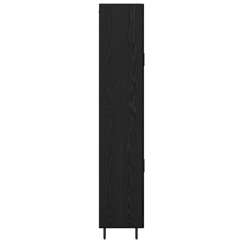 Highboard 2 pcs Sort eg Konstrueret træ