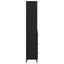 Highboard med skuffe Sort eg 69,5 x 34 x 180 cm Konstrueret træ