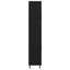 Highboard med skuffe 2 pcs Sort eg Konstrueret træ
