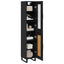 Highboard Sort eg 34,5 x 34 x 180 cm Konstrueret træ