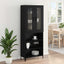 Highboard Sort eg 69,5 x 34 x 180 cm Konstrueret træ