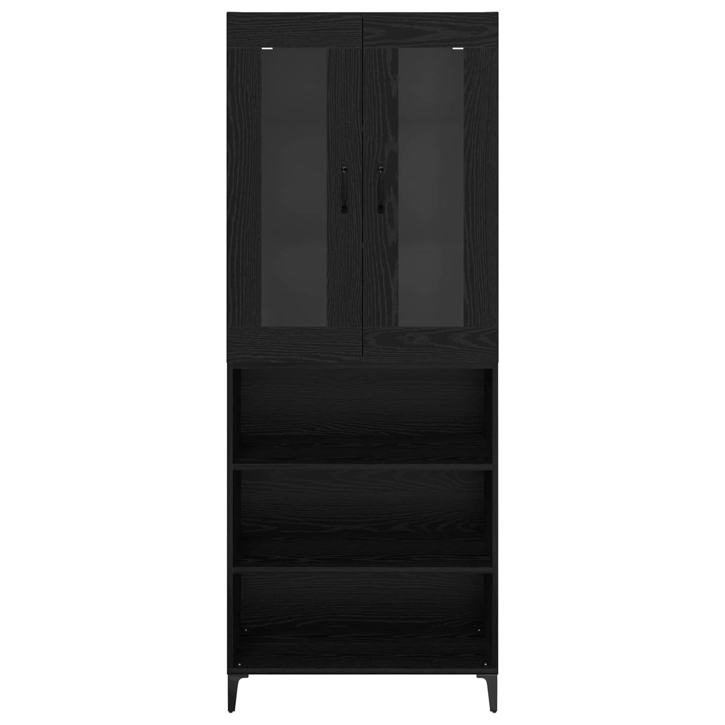 Highboard Sort eg 69,5 x 34 x 180 cm Konstrueret træ