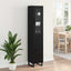 Highboard med skuffe Sort eg 34,5 x 34 x 180 cm Konstrueret træ