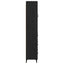 Highboard med skuffe Sort eg 69,5 x 34 x 180 cm Konstrueret træ