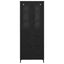 Highboard med skuffe Sort eg 69,5 x 34 x 180 cm Konstrueret træ