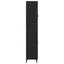 Highboard med skuffe Sort eg 69,5 x 34 x 180 cm Konstrueret træ