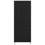 Highboard med skuffe 2 pcs Sort eg Konstrueret træ og glas