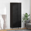 Highboard 2 pcs Sort eg Konstrueret træ