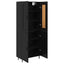 Highboard 2 pcs Sort eg Konstrueret træ