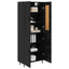 Highboard 2 pcs Sort eg Konstrueret træ