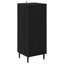 Highboard med skuffe Sort eg 34,5 x 34 x 180 cm Konstrueret træ