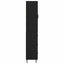 Highboard med skuffe Sort eg 34,5 x 34 x 180 cm Konstrueret træ