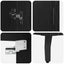 Highboard 2 pcs Sort eg Konstrueret træ