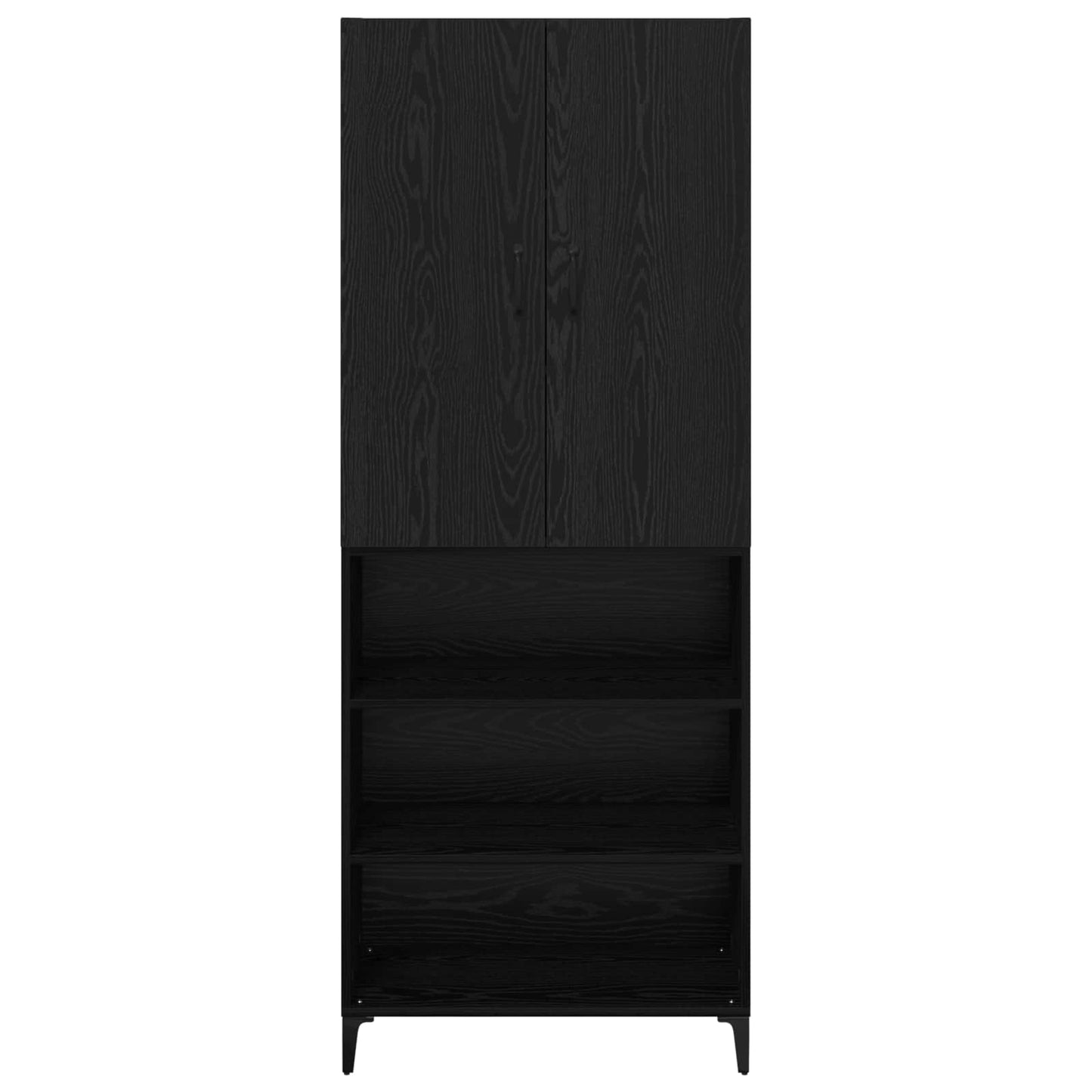 Highboard Sort eg 69,5 x 34 x 180 cm Konstrueret træ