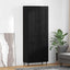 Highboard med skuffe 2 pcs Sort eg Konstrueret træ