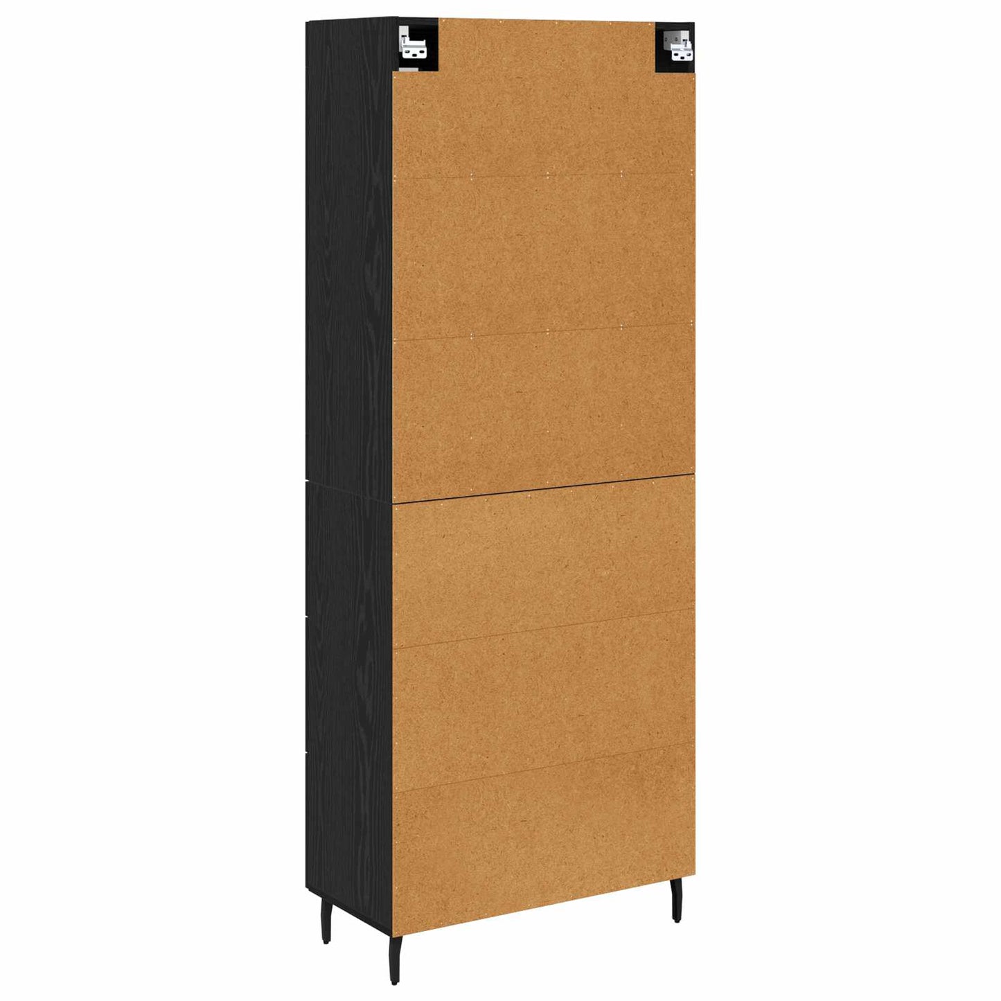 Highboard 2 stk. Sort eg 69,5 x 34 x 180 cm Konstrueret træ