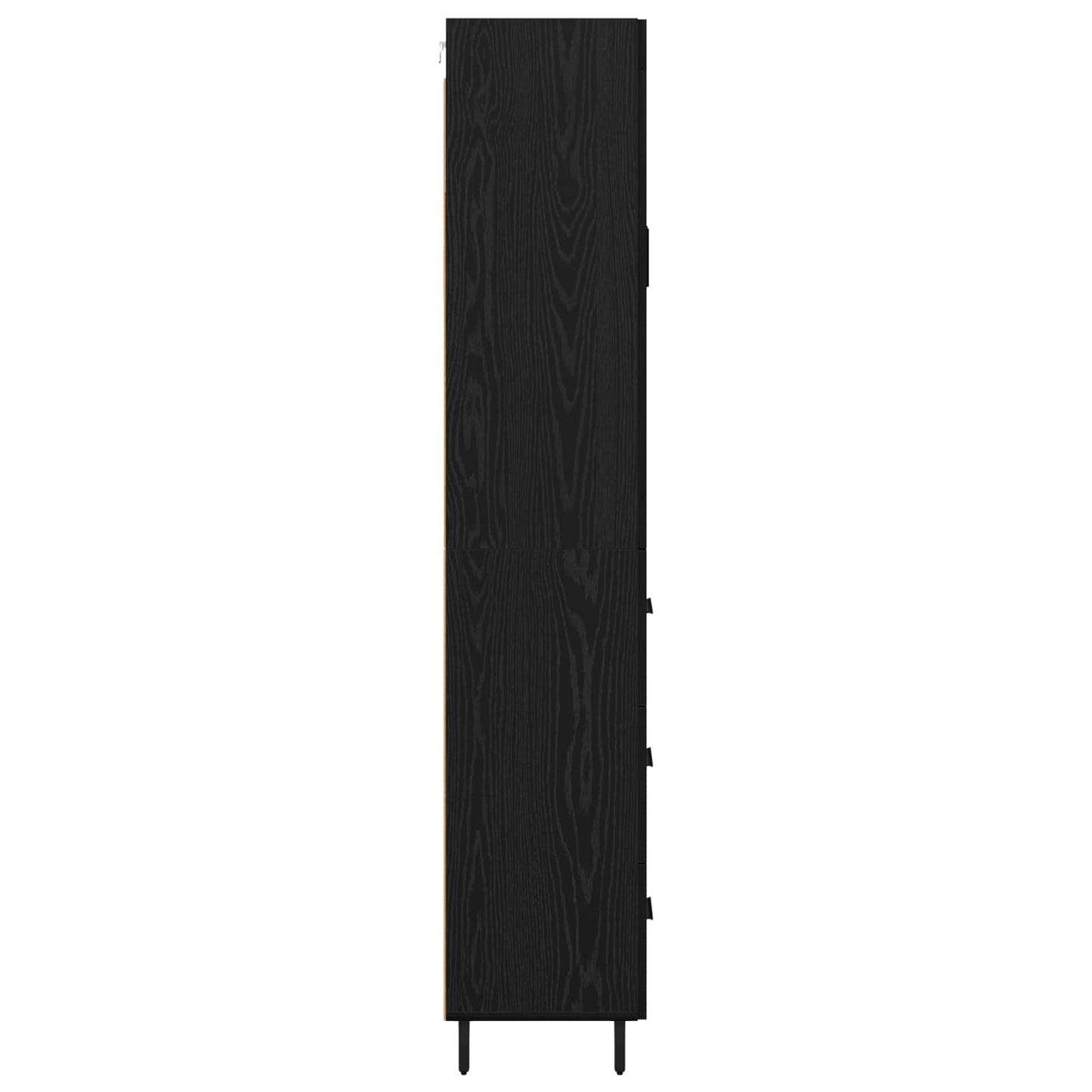 Highboard 2 stk. Sort eg 69,5 x 34 x 180 cm Konstrueret træ