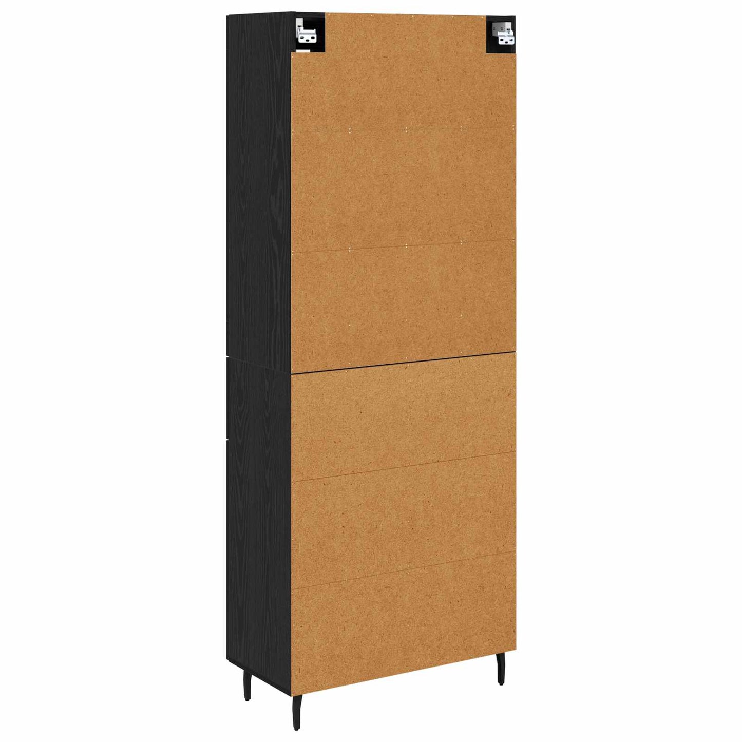 Highboard 2 stk. Sort eg 69,5 x 34 x 180 cm Konstrueret træ