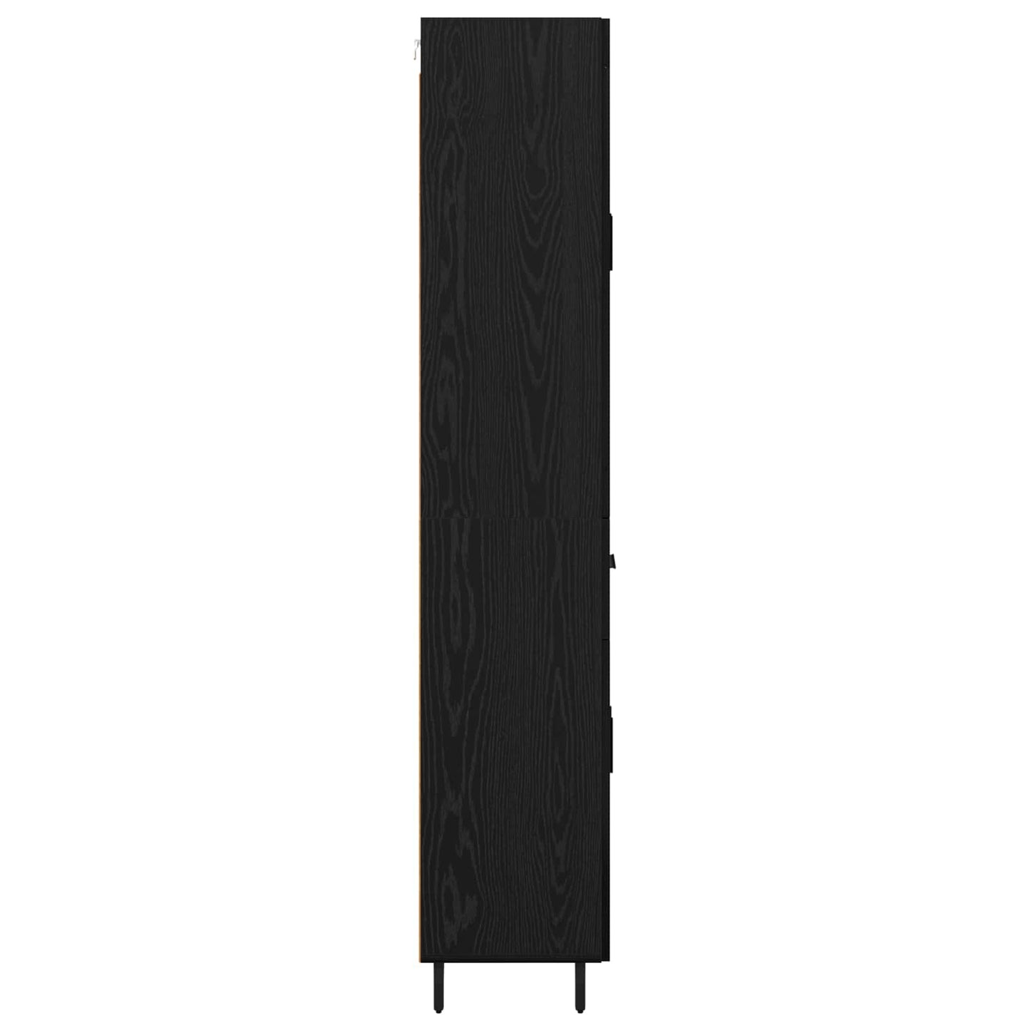 Highboard 2 stk. Sort eg 69,5 x 34 x 180 cm Konstrueret træ