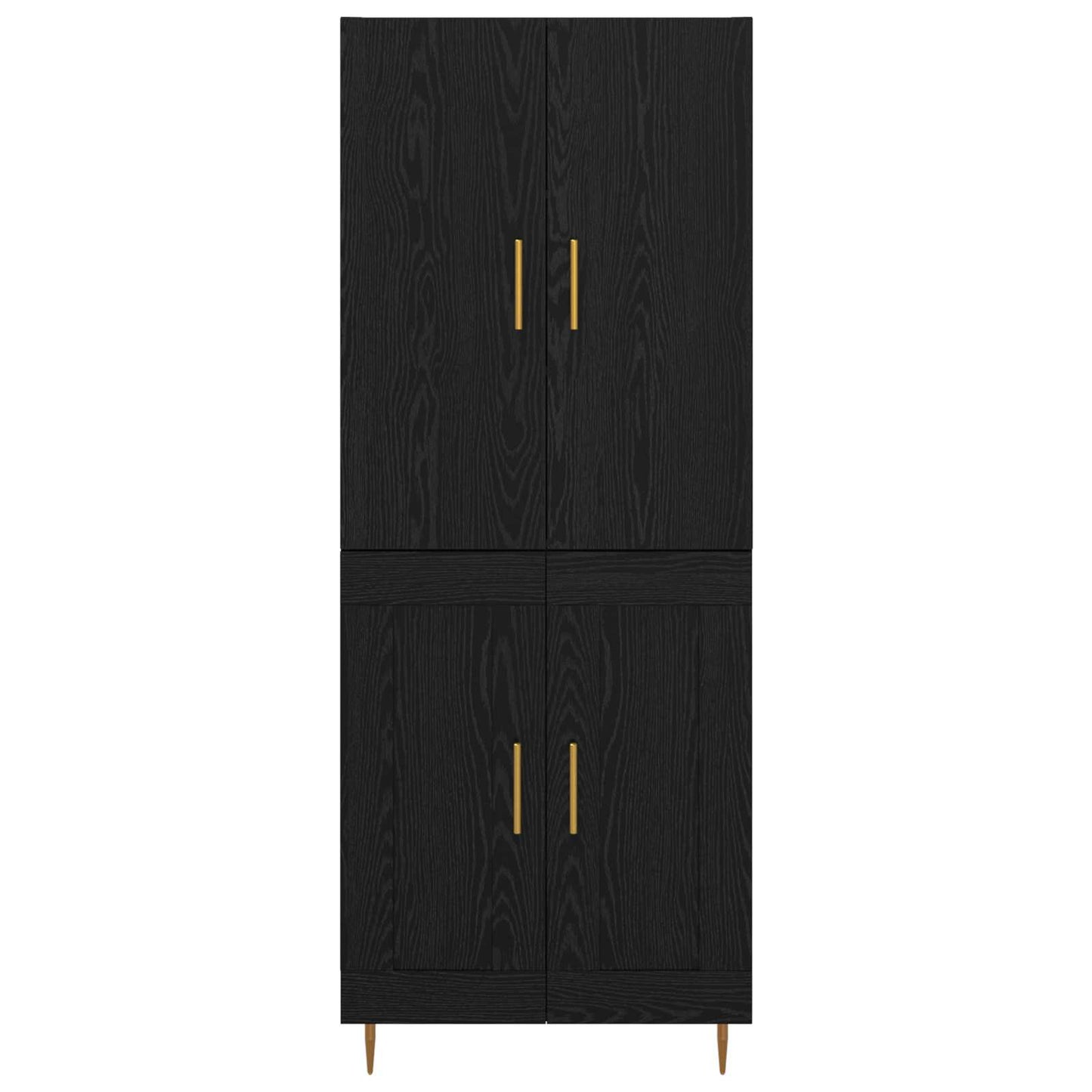 Highboard Sort eg 69,5 x 34 x 180 cm Konstrueret træ