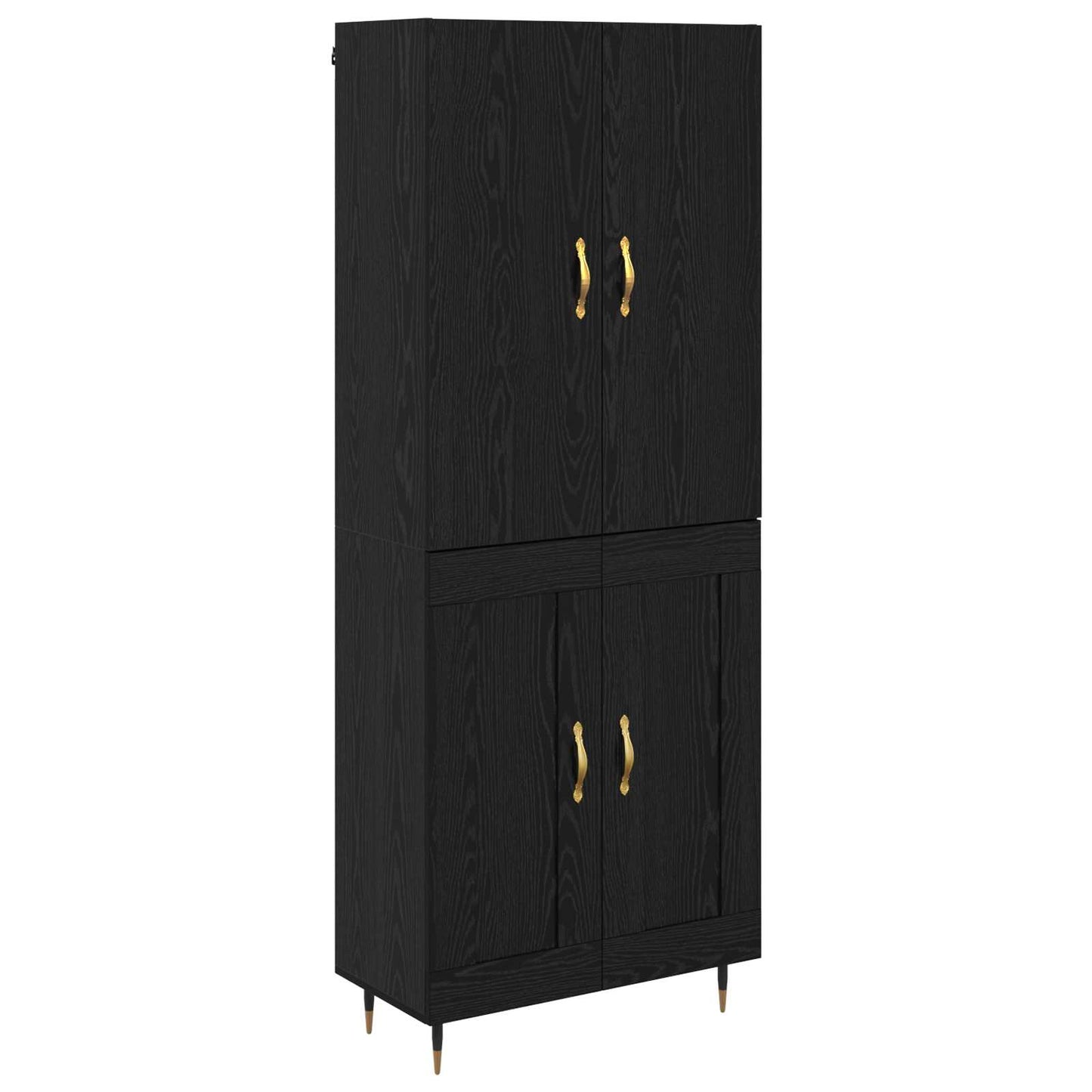 Highboard Sort eg 69,5 x 34 x 180 cm Konstrueret træ