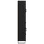 Highboard med skuffe Sort eg 69,5 x 34 x 180 cm Konstrueret træ