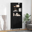 Highboard Sort eg 69,5 x 34 x 180 cm Konstrueret træ